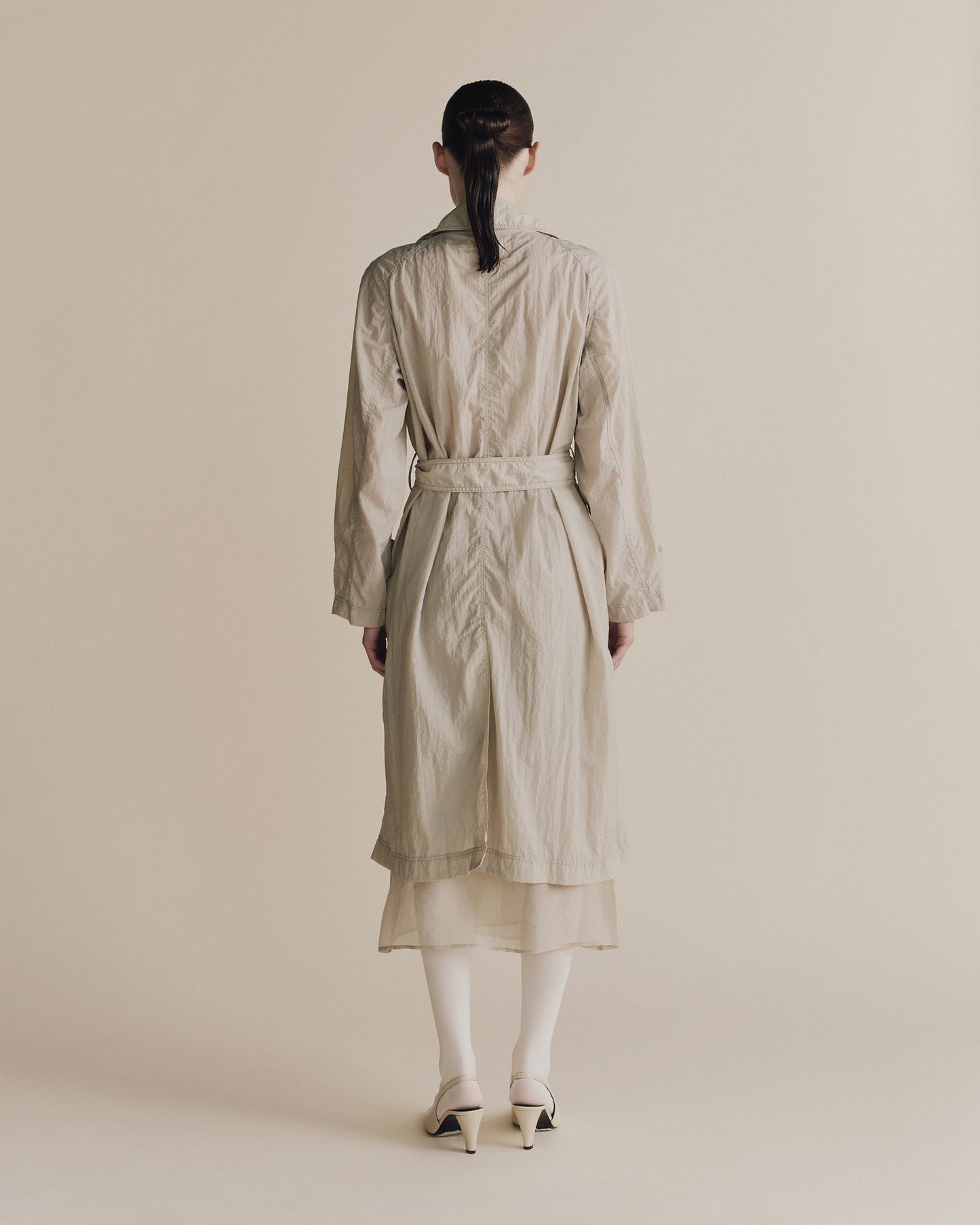 Mijeong Park Semi Sheer Trench Light Green