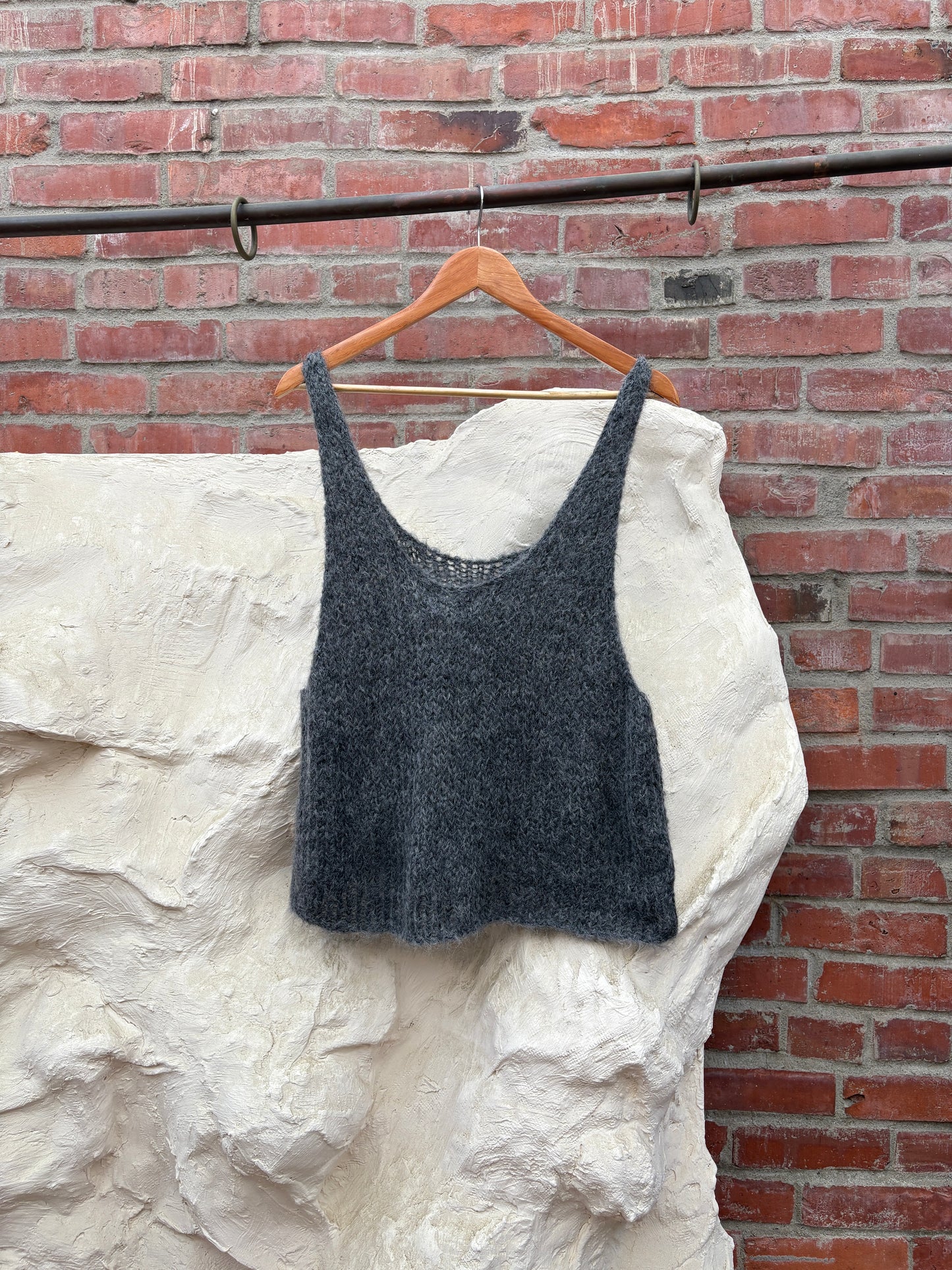Atelier Delphine Sweater Tank Charcoal