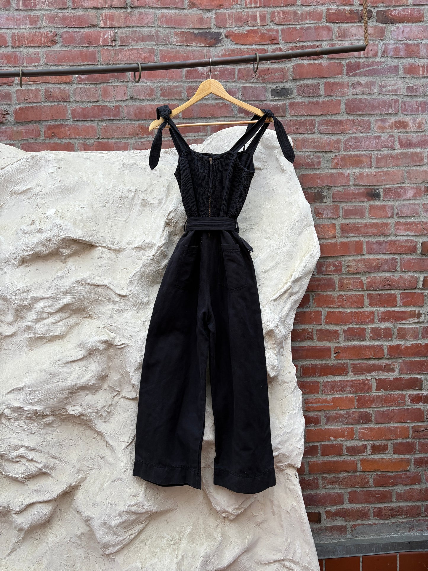 Apiece Apart Black Jumpsuit