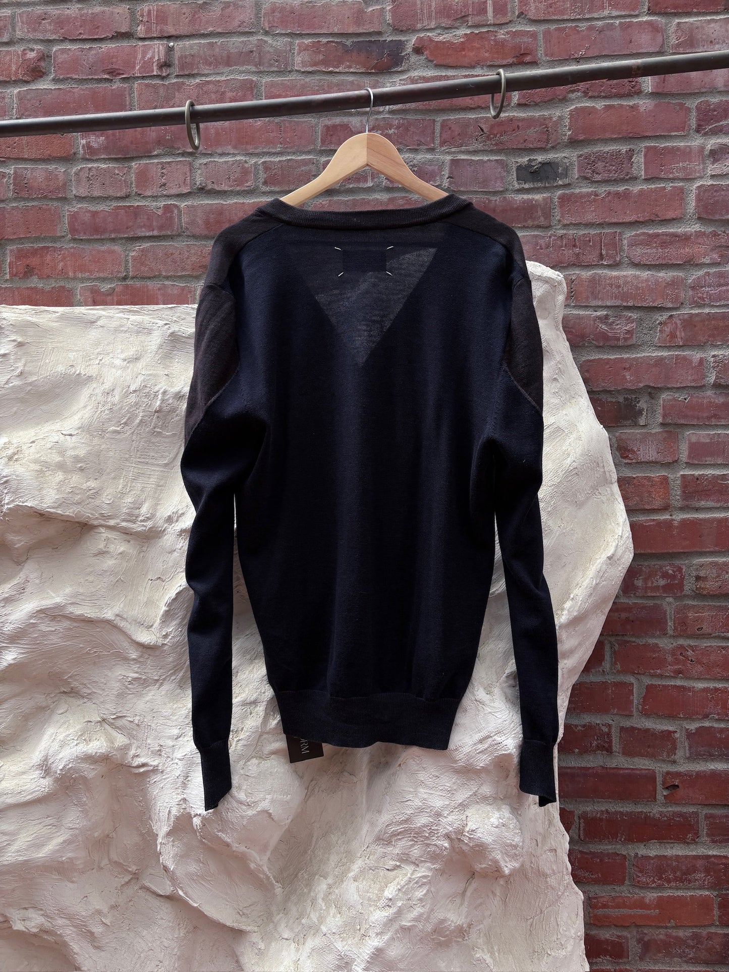 Margiela Brown Contrast Cardigan