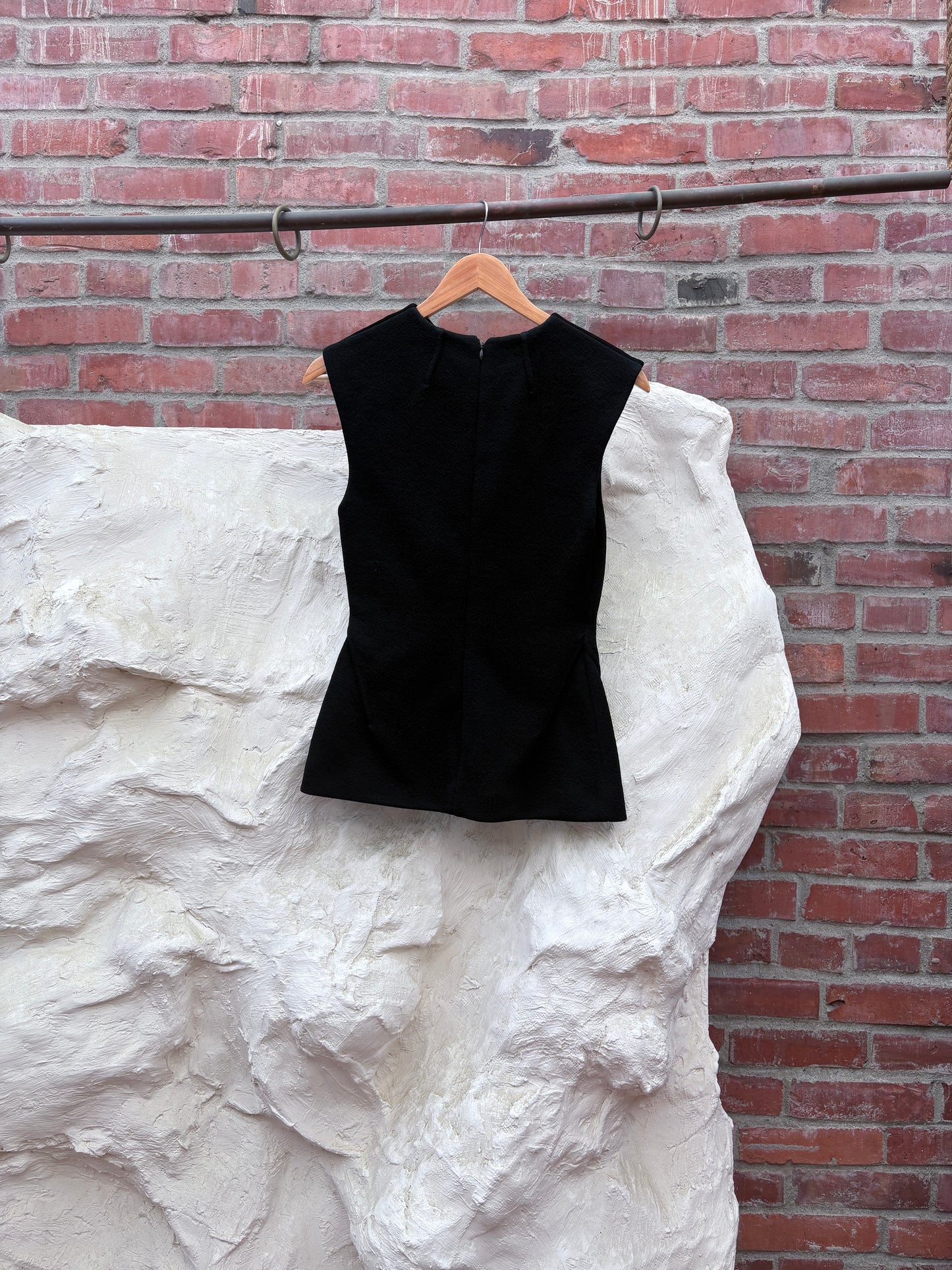 JIL SANDER BLACK TWIST TOP