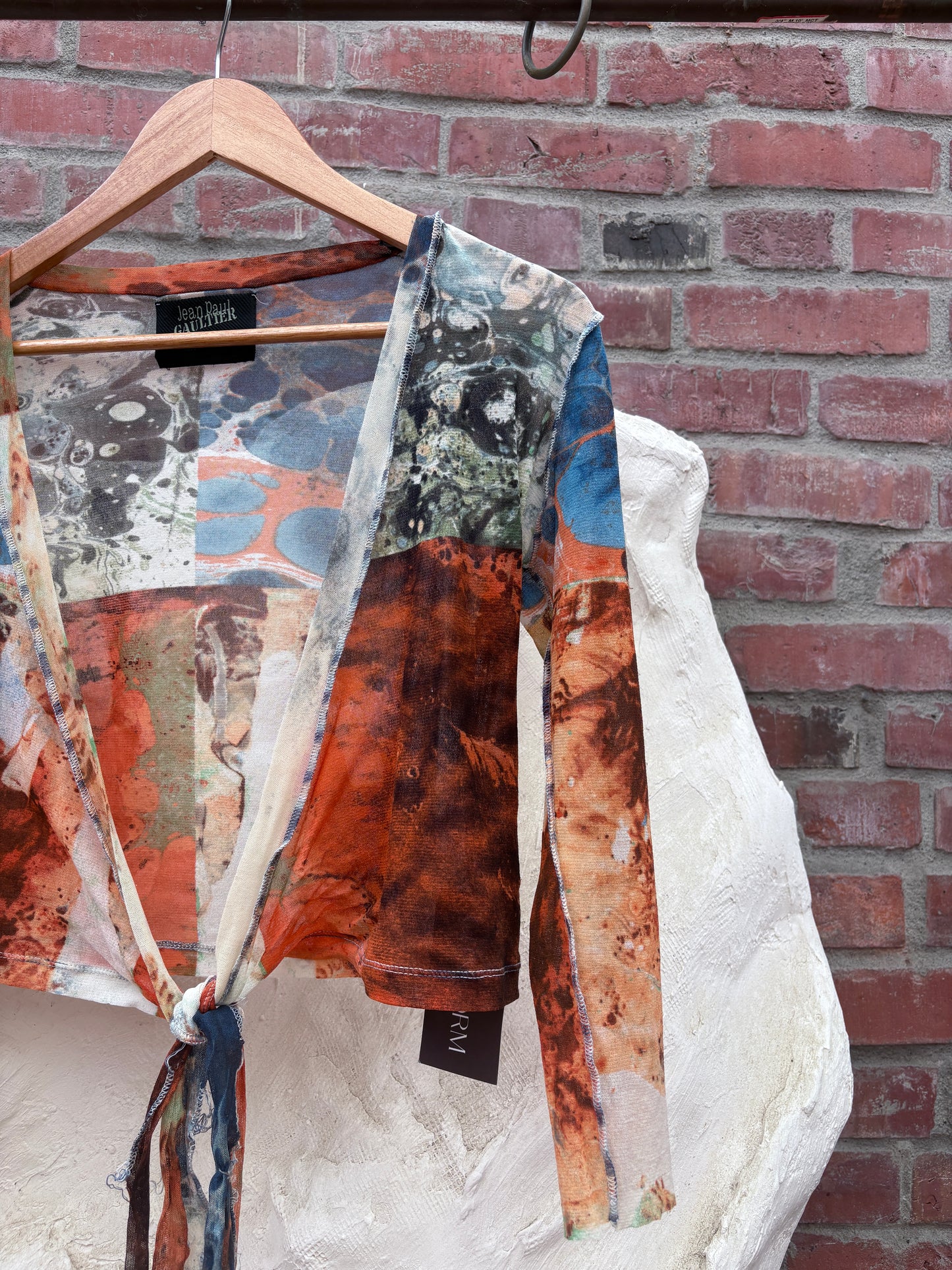 Gauliter Printed Wrap Top