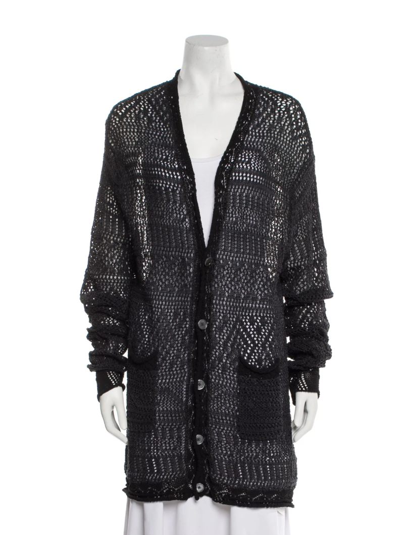 Acne Studios V-Neck Sweater Black