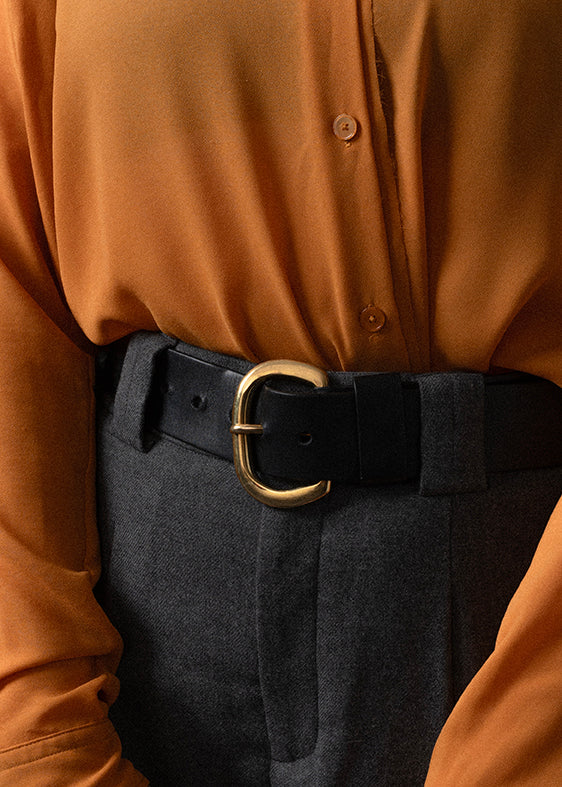 Acne Studios Long Sleeve Button-Up Top Orange