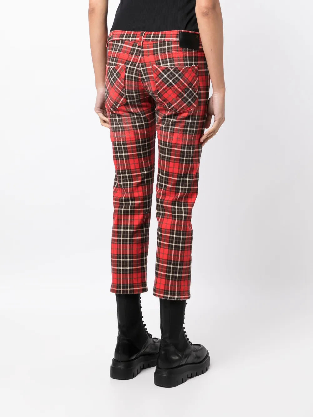R13 PLAID JEANS