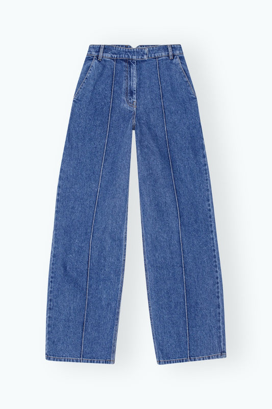 REMAIN Birger Christensen Cocoon Denim Pants Bright Cobalt