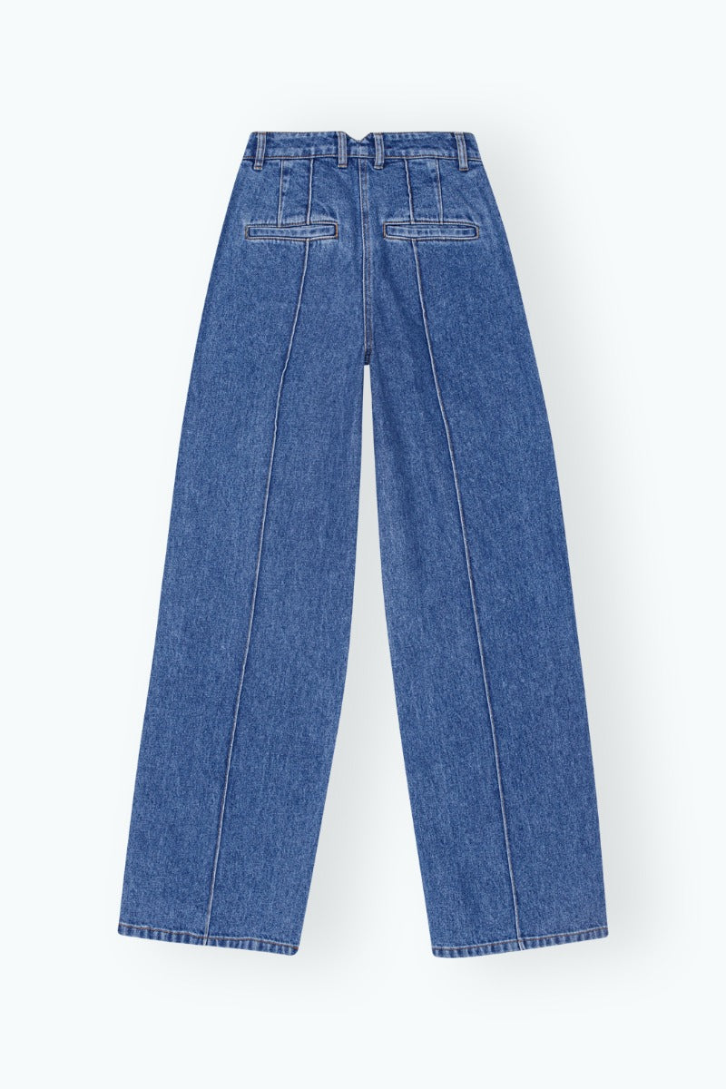 REMAIN Birger Christensen Cocoon Denim Pants Bright Cobalt