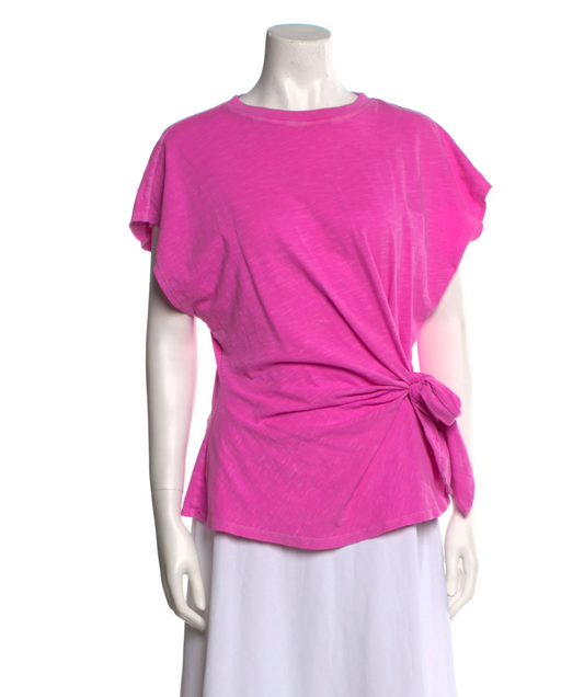 Apiece Apart Pink Bateau Neckline Mini Dress