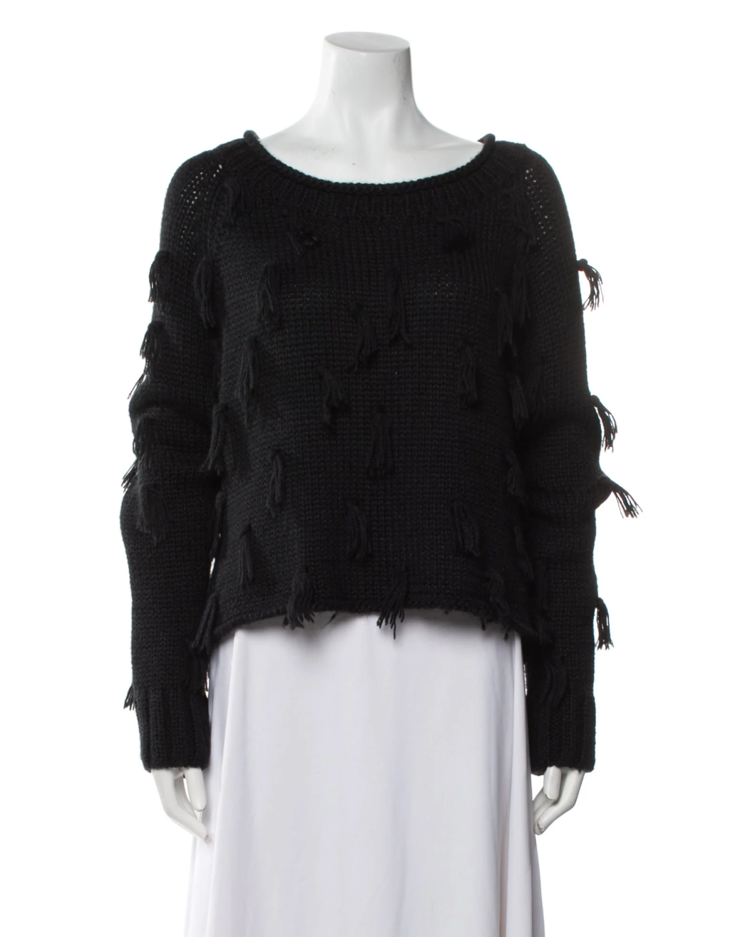 Apiece Apart Scoop Neck Sweater Black