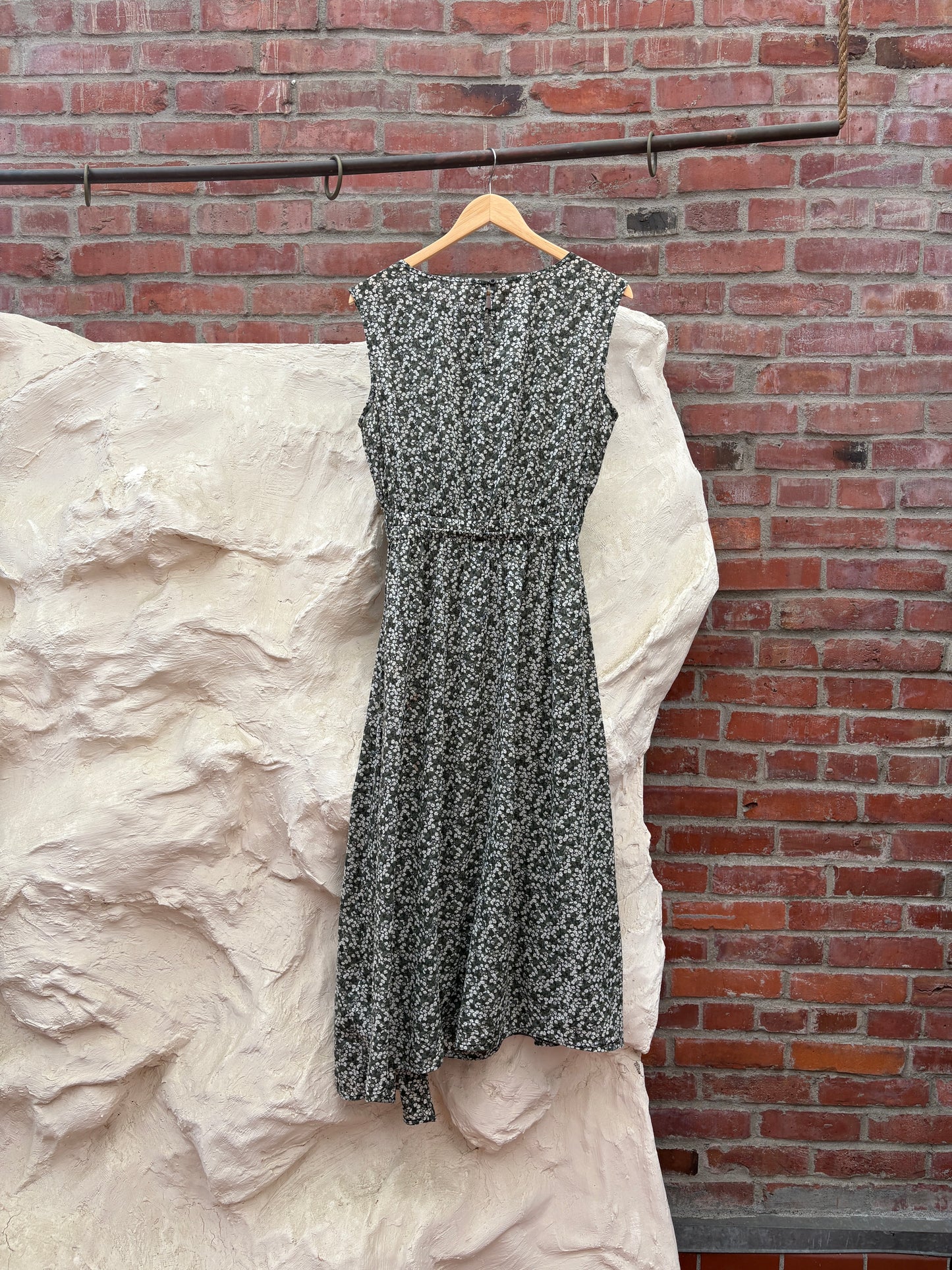 Apiece Apart Green Floral Dress