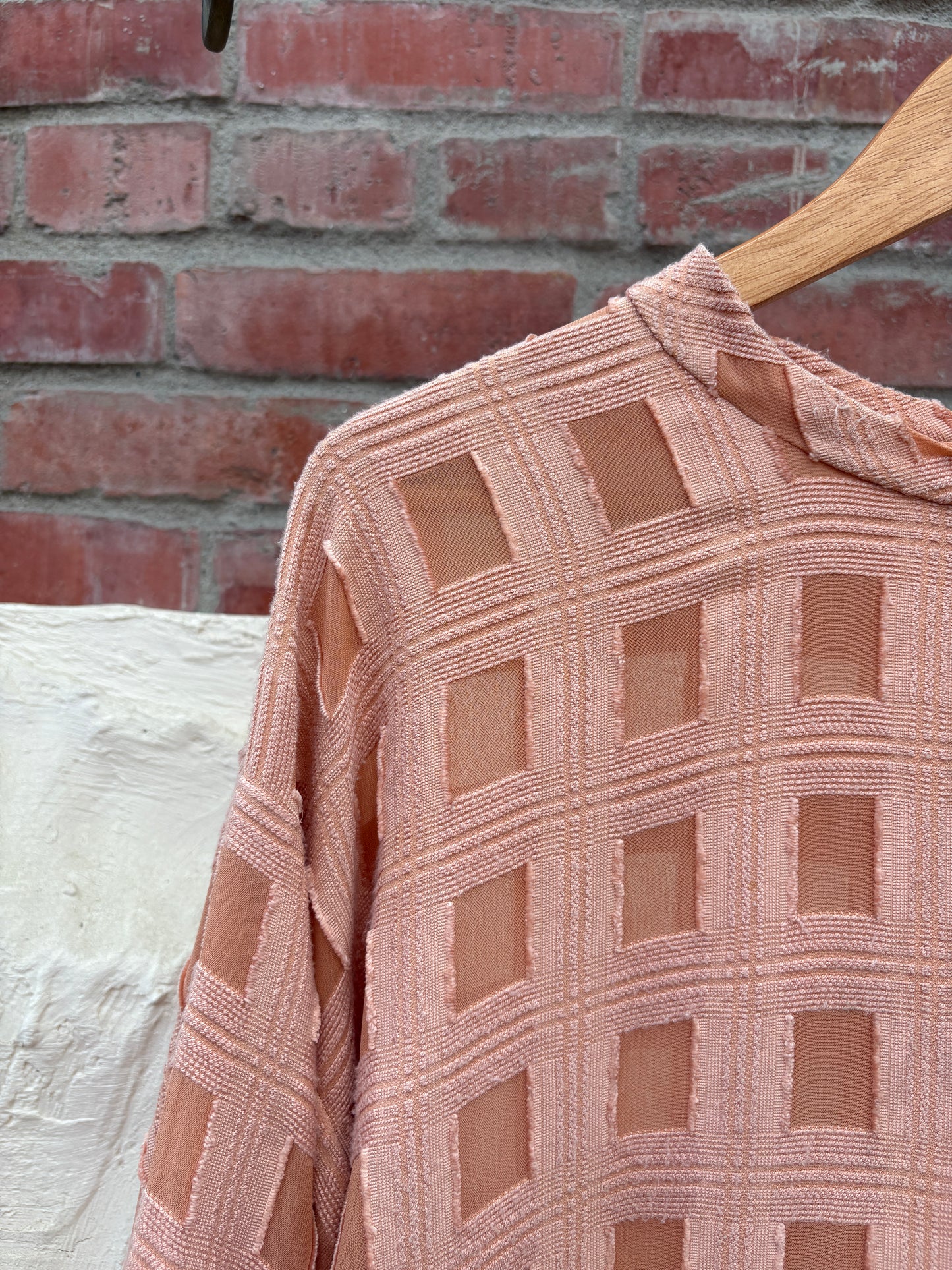 Rachel Comey Bateau Neckline Three-Quarter Sleeve Blouse Pink