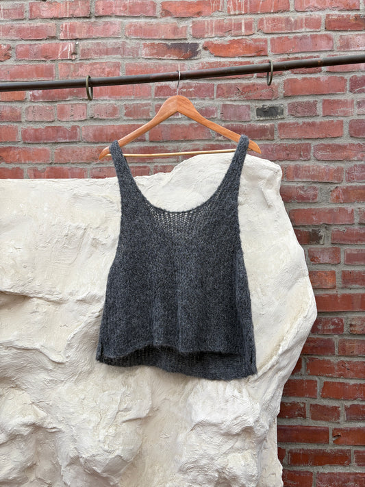 Atelier Delphine Sweater Tank Charcoal
