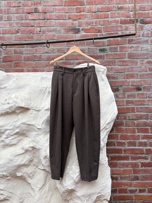 Studio Nicholson Brown Wool Pant