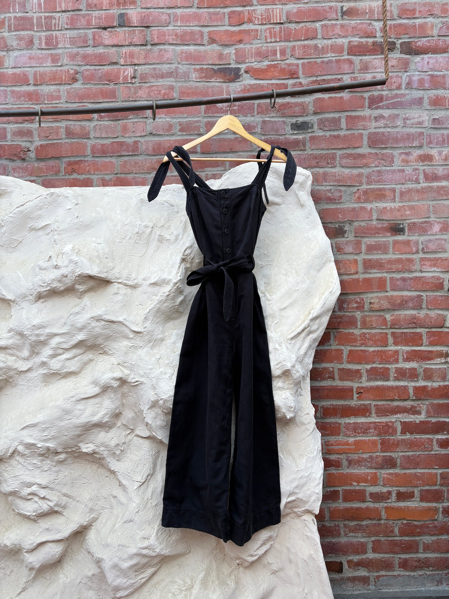 Apiece Apart Black Jumpsuit