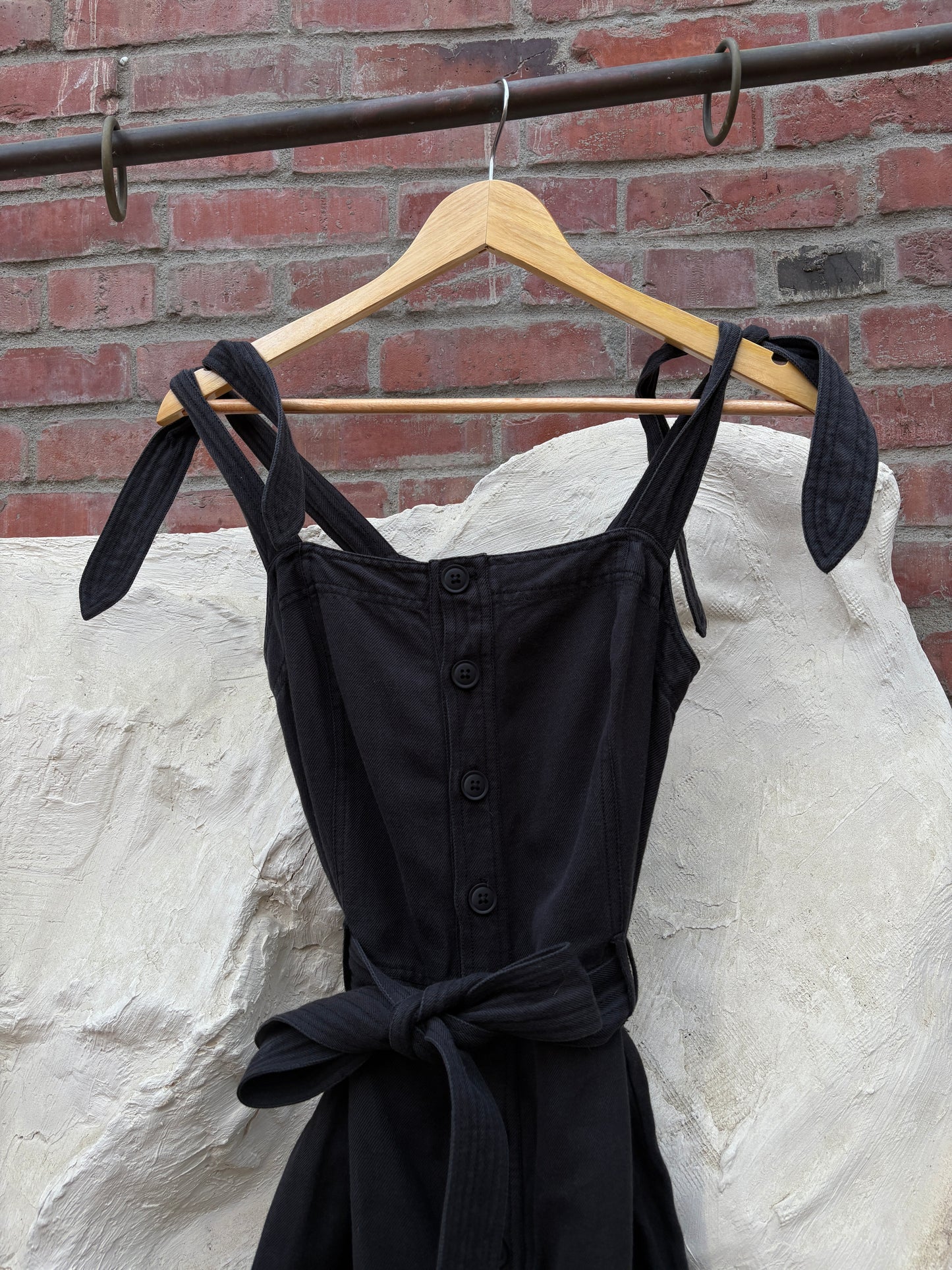 Apiece Apart Black Jumpsuit