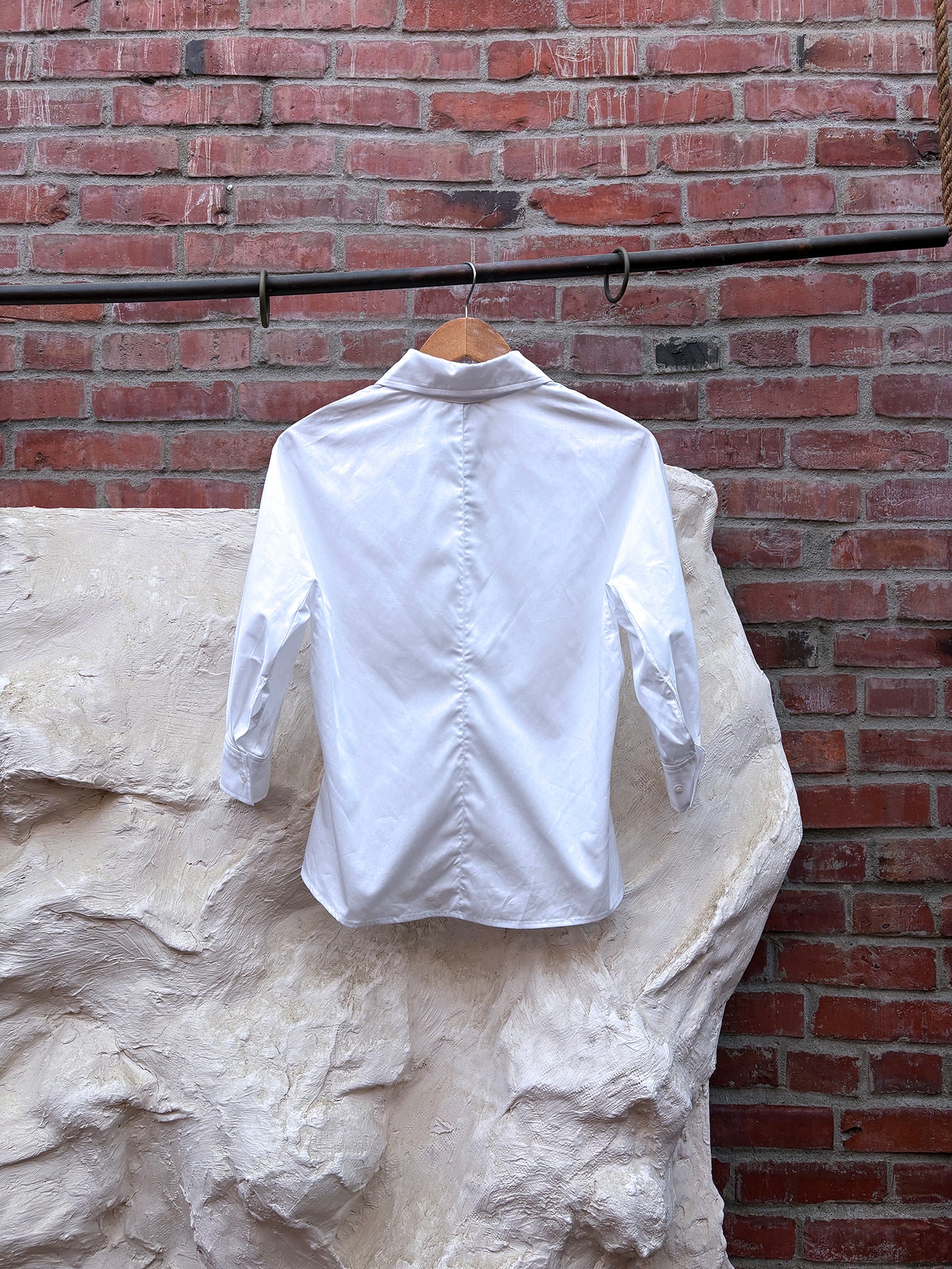 Kallmeyer Colette 3/4 Sleeve Button Down White