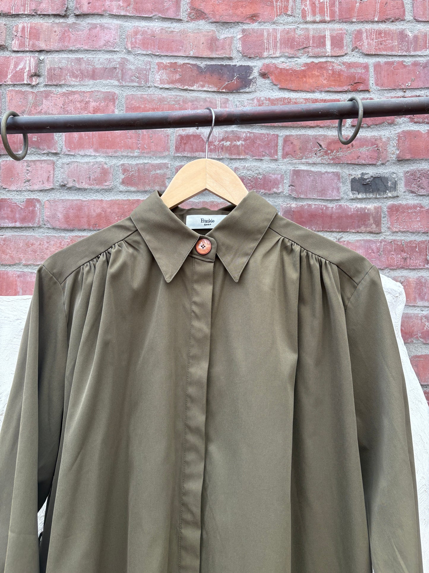 The Frankie Shop Midi Length Dress Green