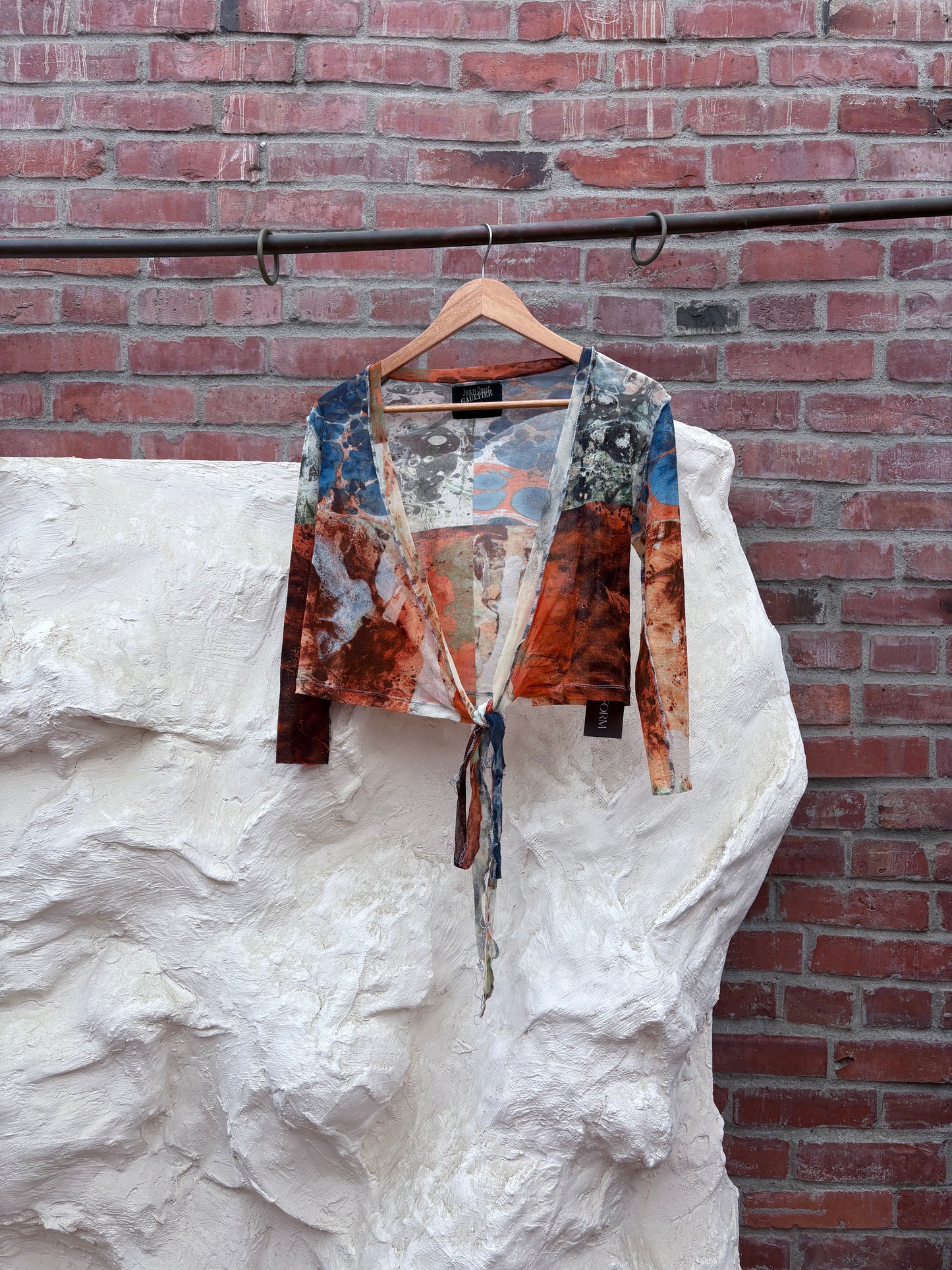 Gauliter Printed Wrap Top