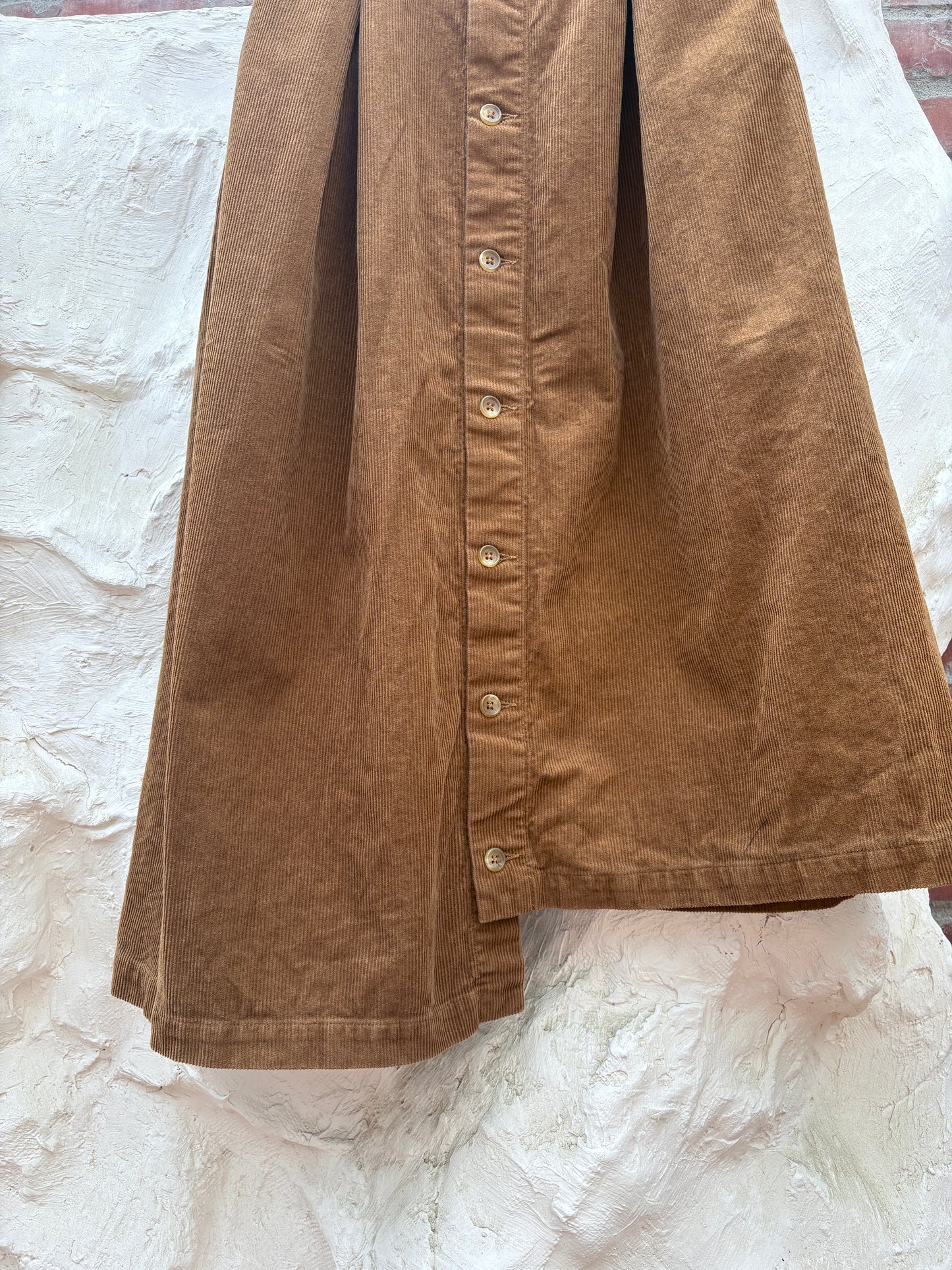 Engineered Garments Corduroy Midi Length Skirt Brown