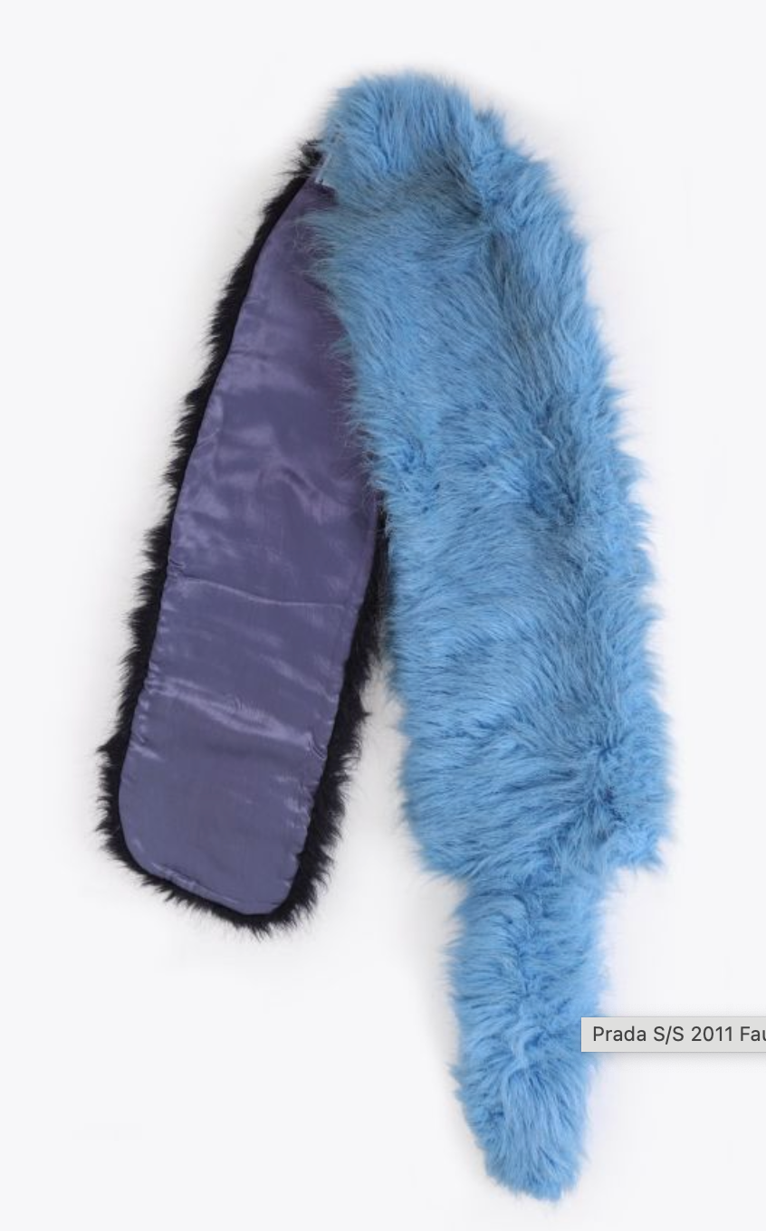 Prada S/S 2011 Faux Fur Stole
