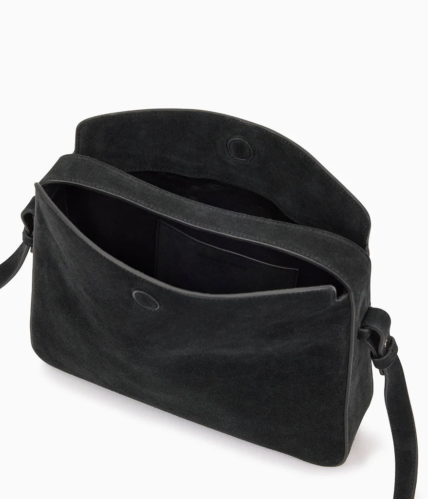 Aesther Ekme Soft Baguette Crossbody Black