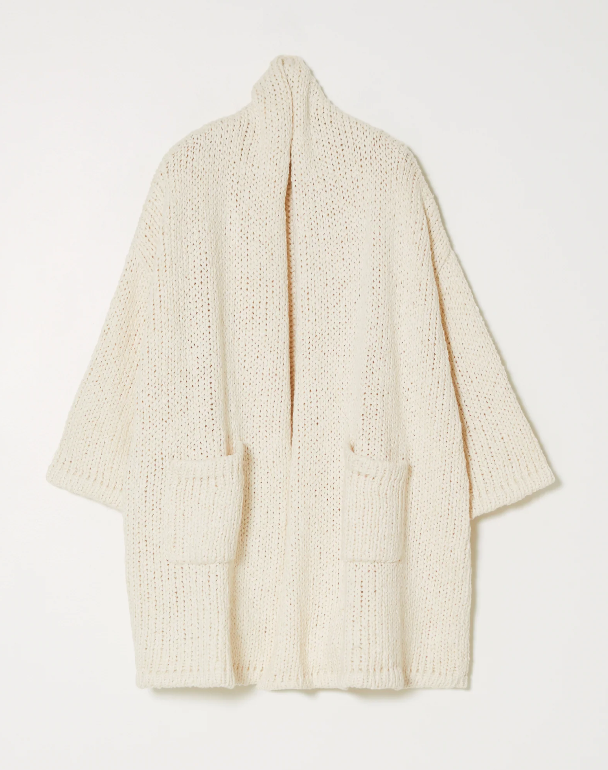 Atelier Delphine Haori Coat Texture Loose Cotton Cream