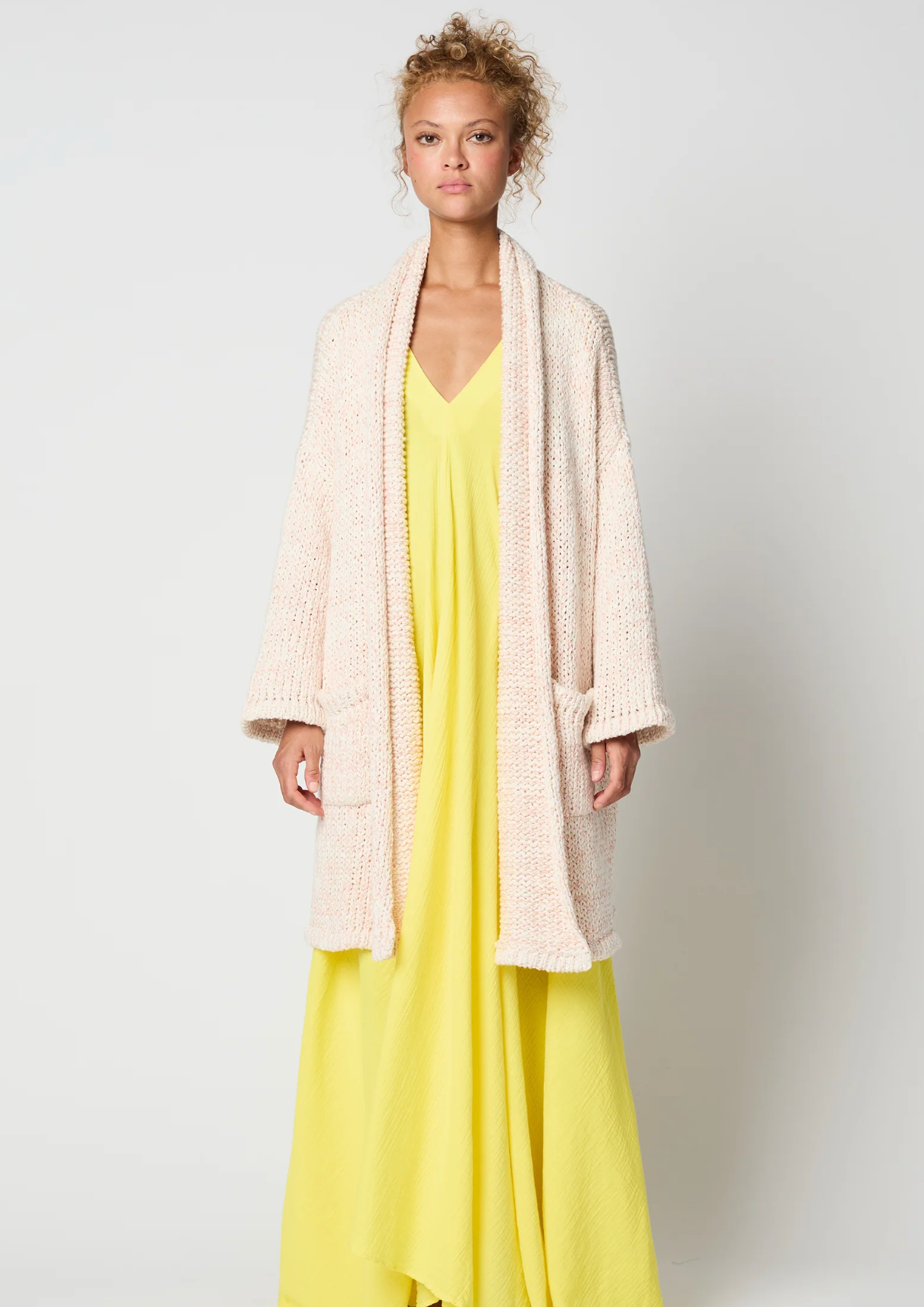 Atelier Delphine Haori Coat Texture Loose Cotton Cream