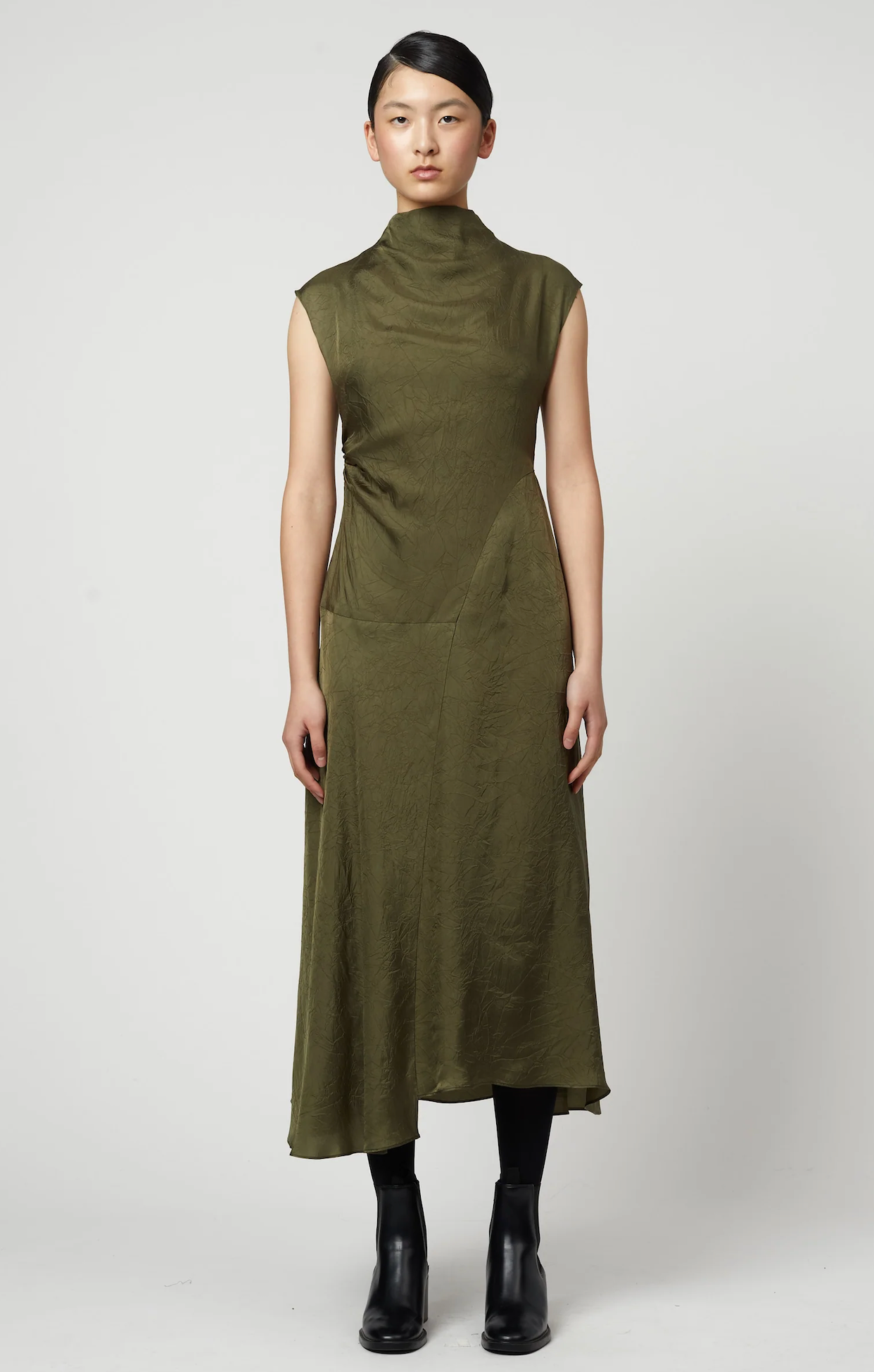 Atelier Delphine Twisted Dress Green