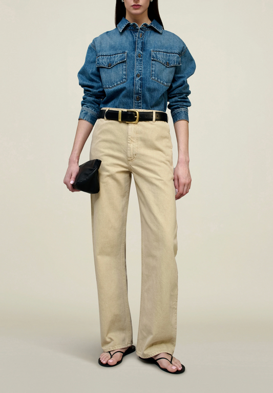 Kallmeyer Column Leg Jean Tea Stain