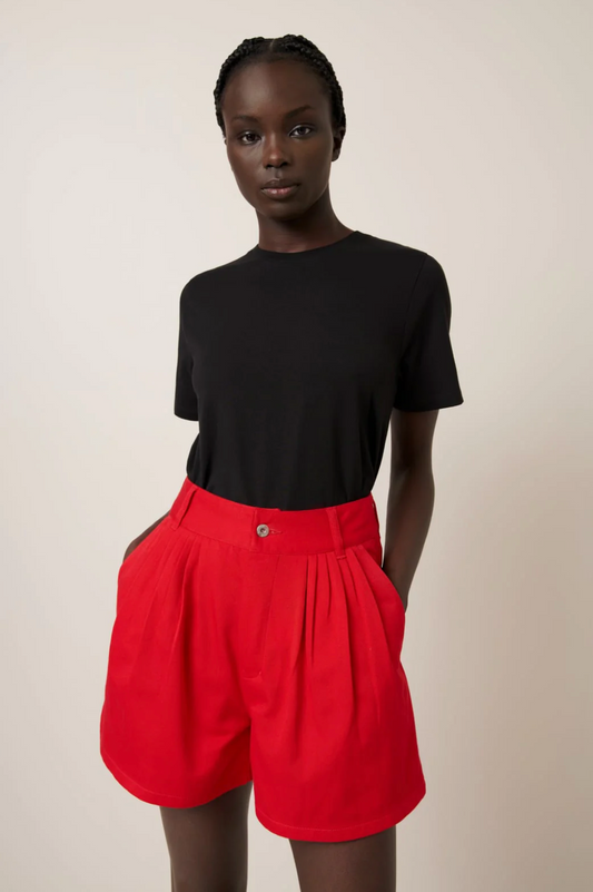 Kowtow Scarlet Shorts Red