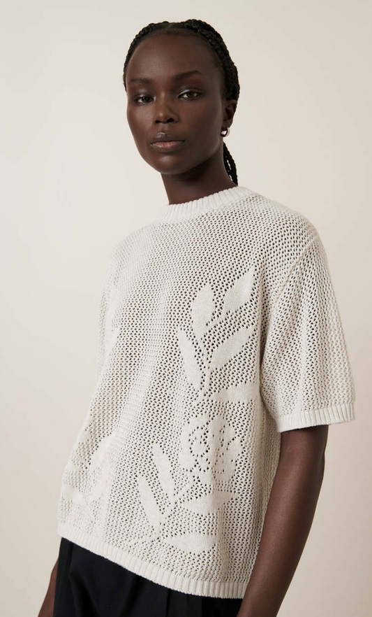 Kowtow Rosa Tee Oat Melange