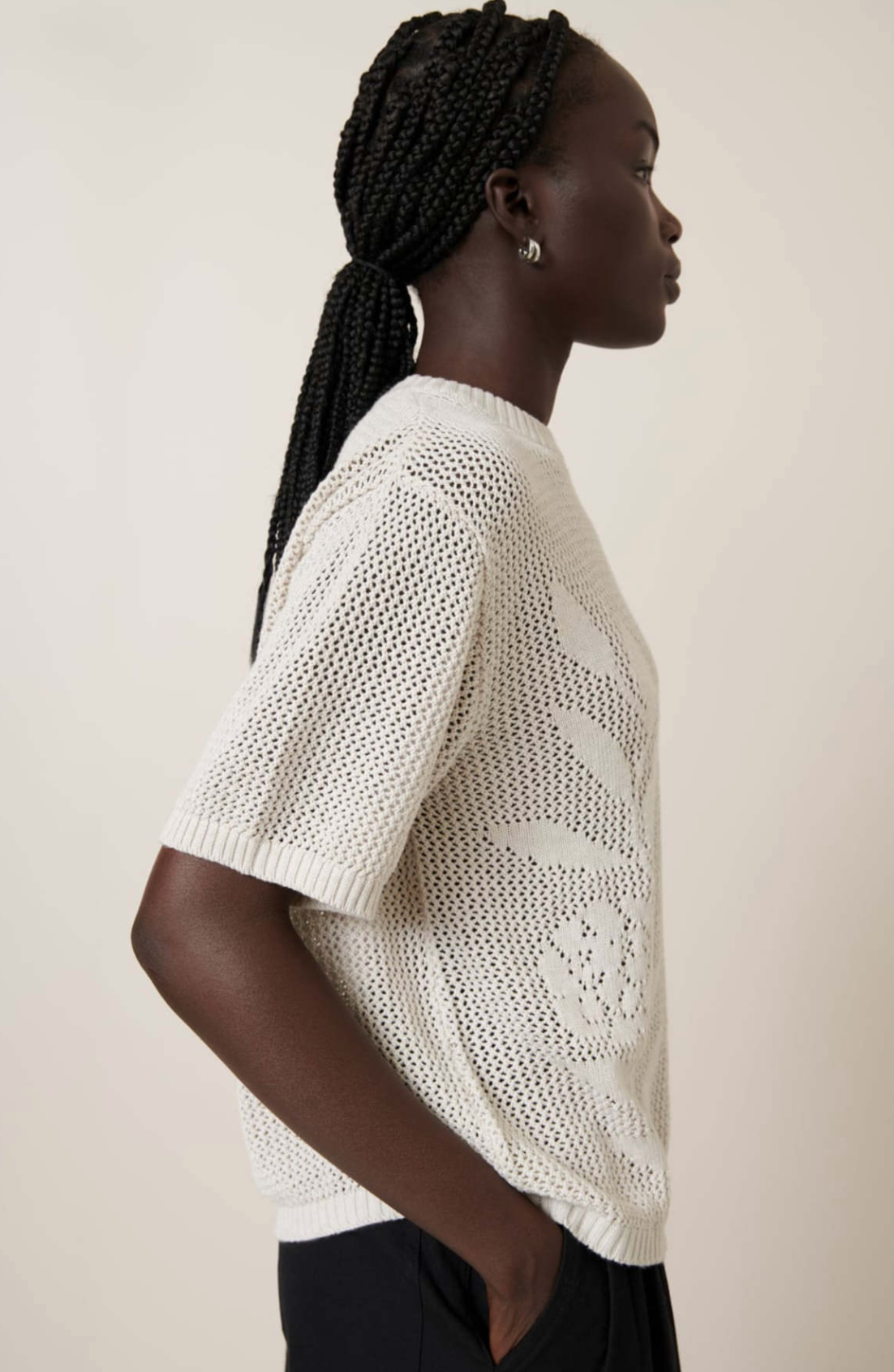 Kowtow Rosa Tee Oat Melange