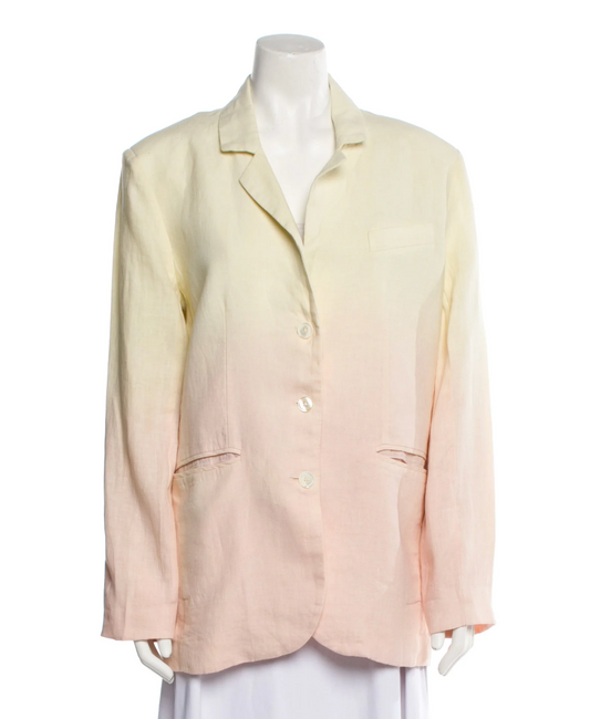 Nicole Miller Linen Blazer Pink