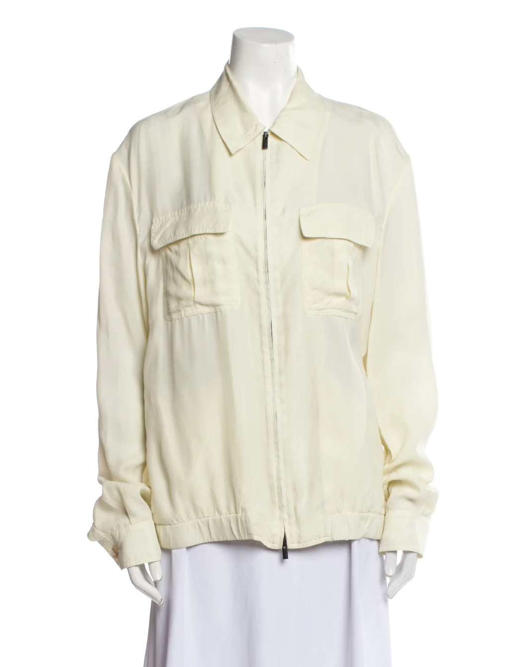 Fendi Long Sleeve Button-Up Top