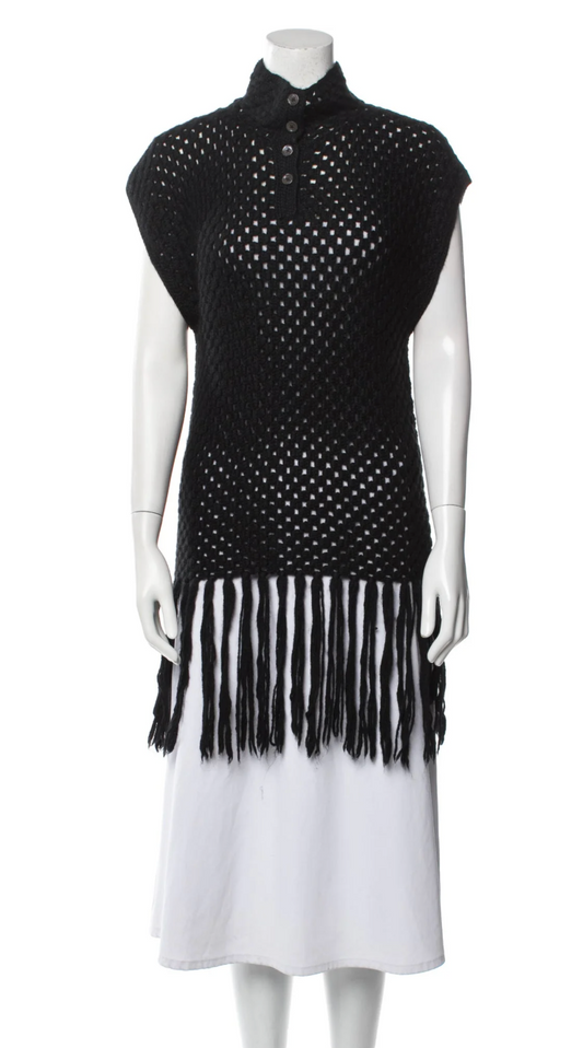 Rachel Comey Baby Alpaca Mock Neck Tunic Black