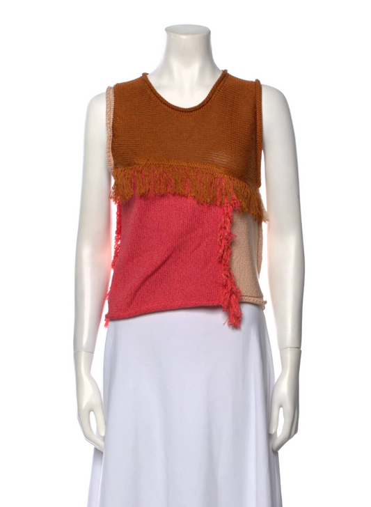 Forte Forte Scoop Neck Sleeveless Crop Top