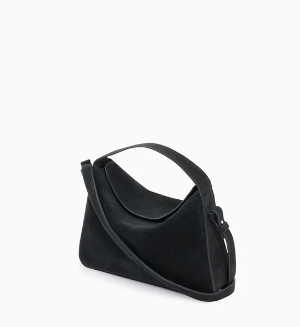 Aesther Ekme Soft Baguette Crossbody Black