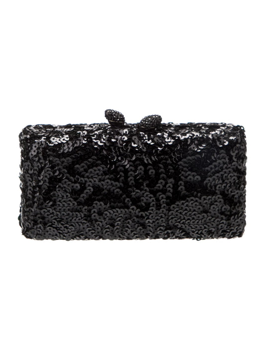 Kotur Sequins Minaudière Black